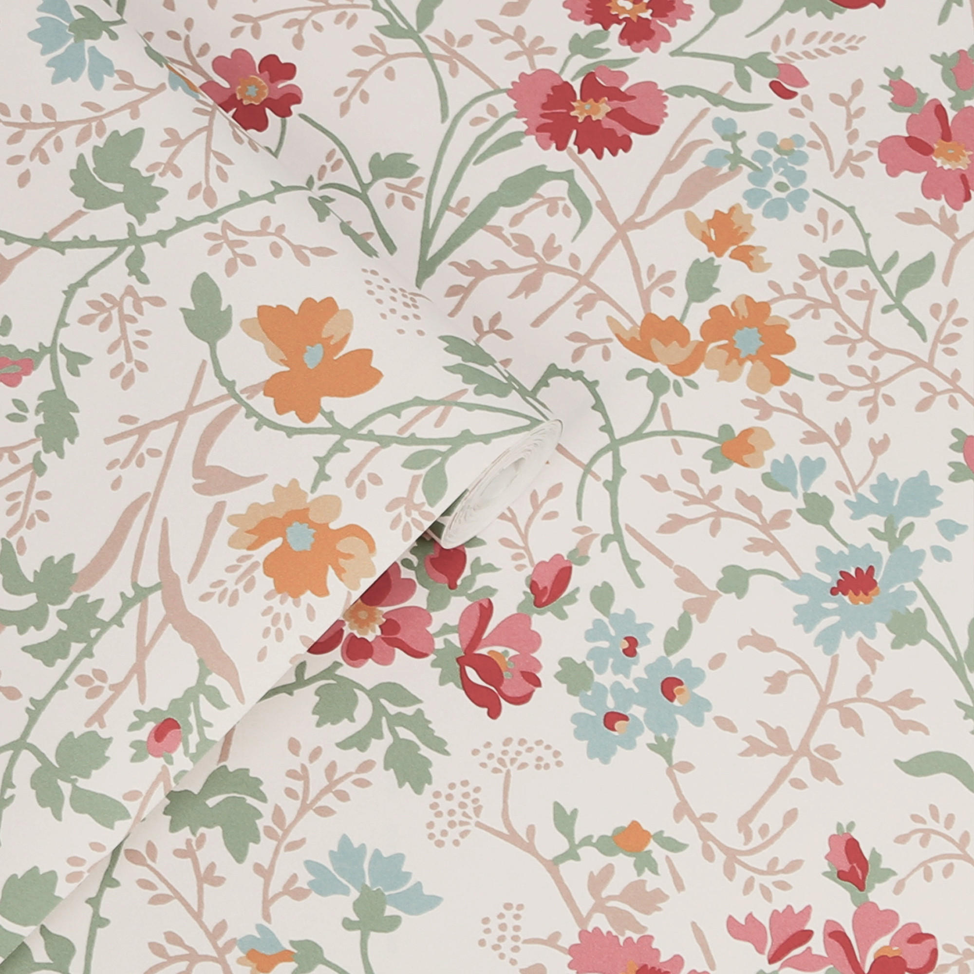 VLIESTAPETE Shropshire Posy Antik Rosa - Pink, Papier/Kunststoff (52/1000cm) - Graham & Brown