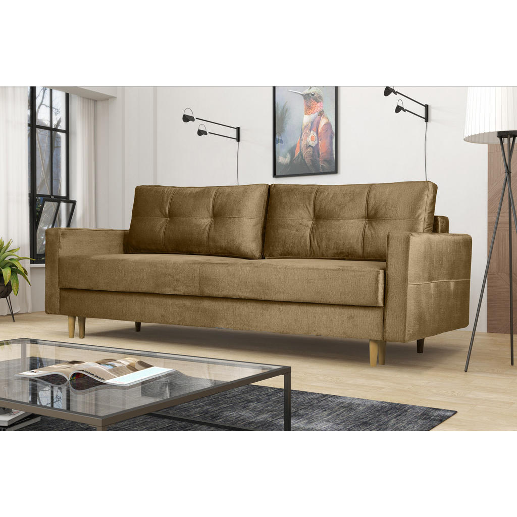 Thumbnail - Kaiser Möbel Schlafosofa, Beige, Textil, einzeln stellbar,Rechteckig, 227x92x98 cm, Wohnzimmer, Sofas & Couches, Schlafs...