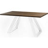 ESSTISCH Colter Weiß rechteckig ausziehbar, Lefkas Eiche 160-260/90/76 cm - Alteiche/Weiß, Holzwerkstoff/Metall (160/90/76cm) - WFL GROUP