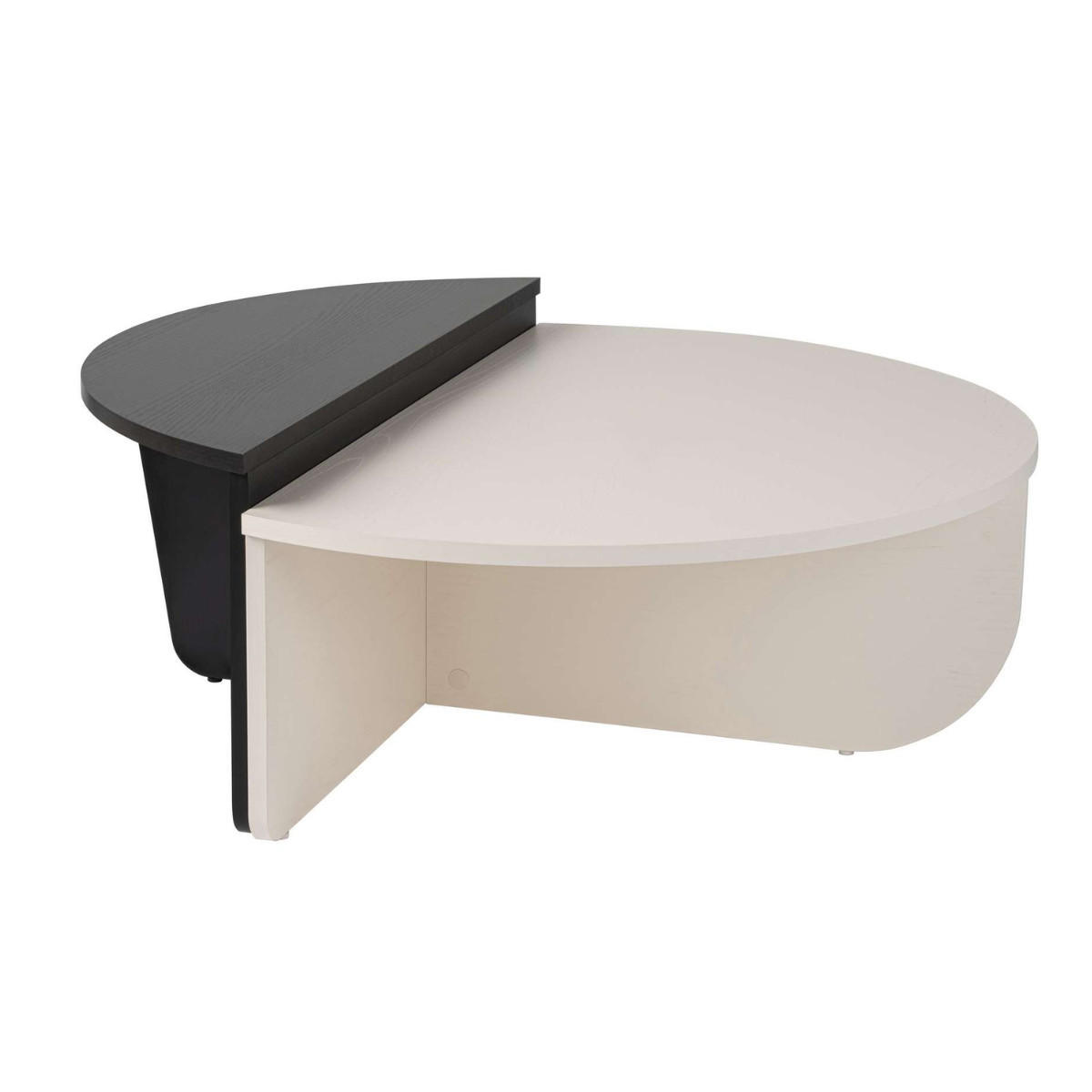 COUCHTISCH orion Blanc de bois - Weiß Hochglanz, Holzwerkstoff (9.5/90/35cm) - Calicosy