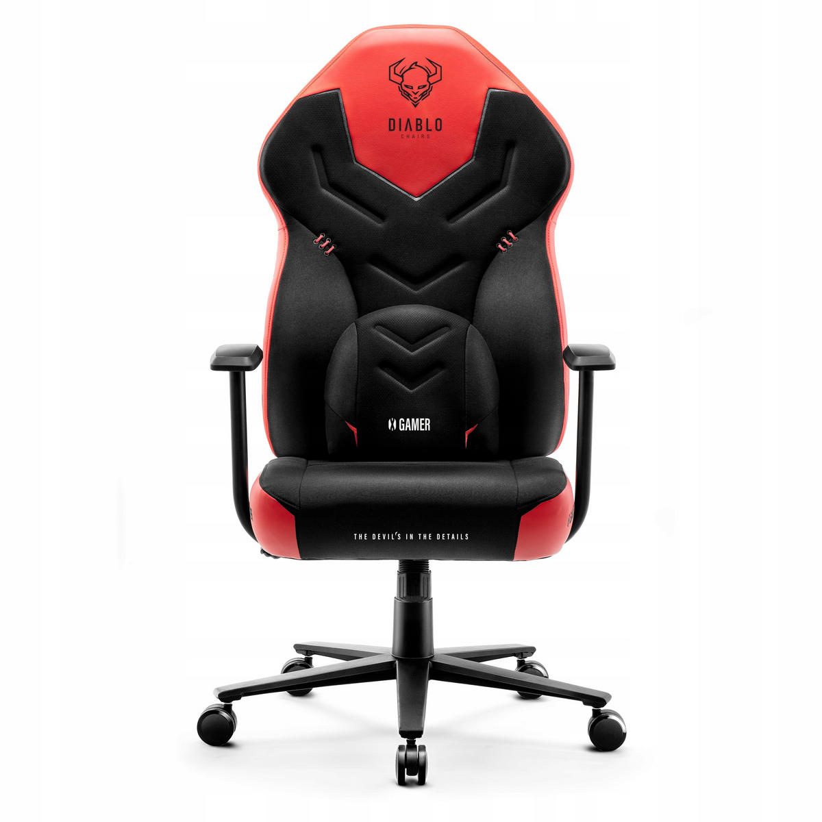 GAMINGSTUHL X-GAMER - Rot/Schwarz, Metall (68/118/56cm) - Diablo Chairs