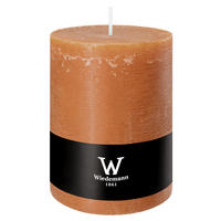 STUMPENKERZE Rustik Marble Style Dukat 140 x Ø 100 mm, 1 Stück - Terracotta, Paraffin (10/14cm) - Wiedemann Kerzen