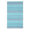 FLACHWEBETEPPICH Baumwolle gestreift 120/180 cm - Blau, Textil (120/180cm) - Homescapes