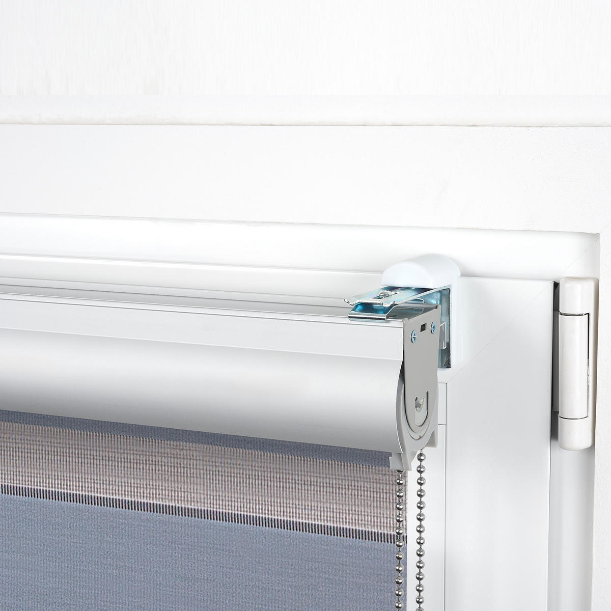 TAG-UND-NACHT-ROLLO Plus Easyfix Texture Grau 80x250 - Grau, Kunststoff (80/250/1cm) - STORESDECO