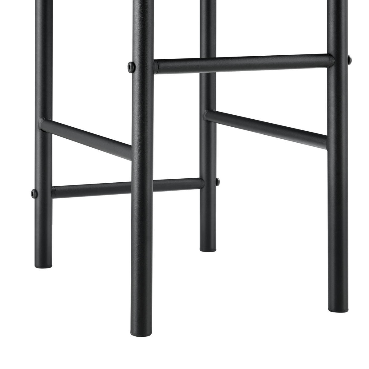 HERRENDIENER Anaheim - Dunkelgrau, Metall (45/107/45cm) - [en.casa]