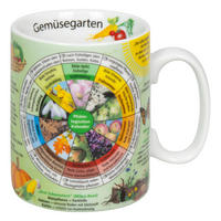 WISSENSBECHER Gemüsegarten - Naturfarben, Keramik (0.46L) - Könitz