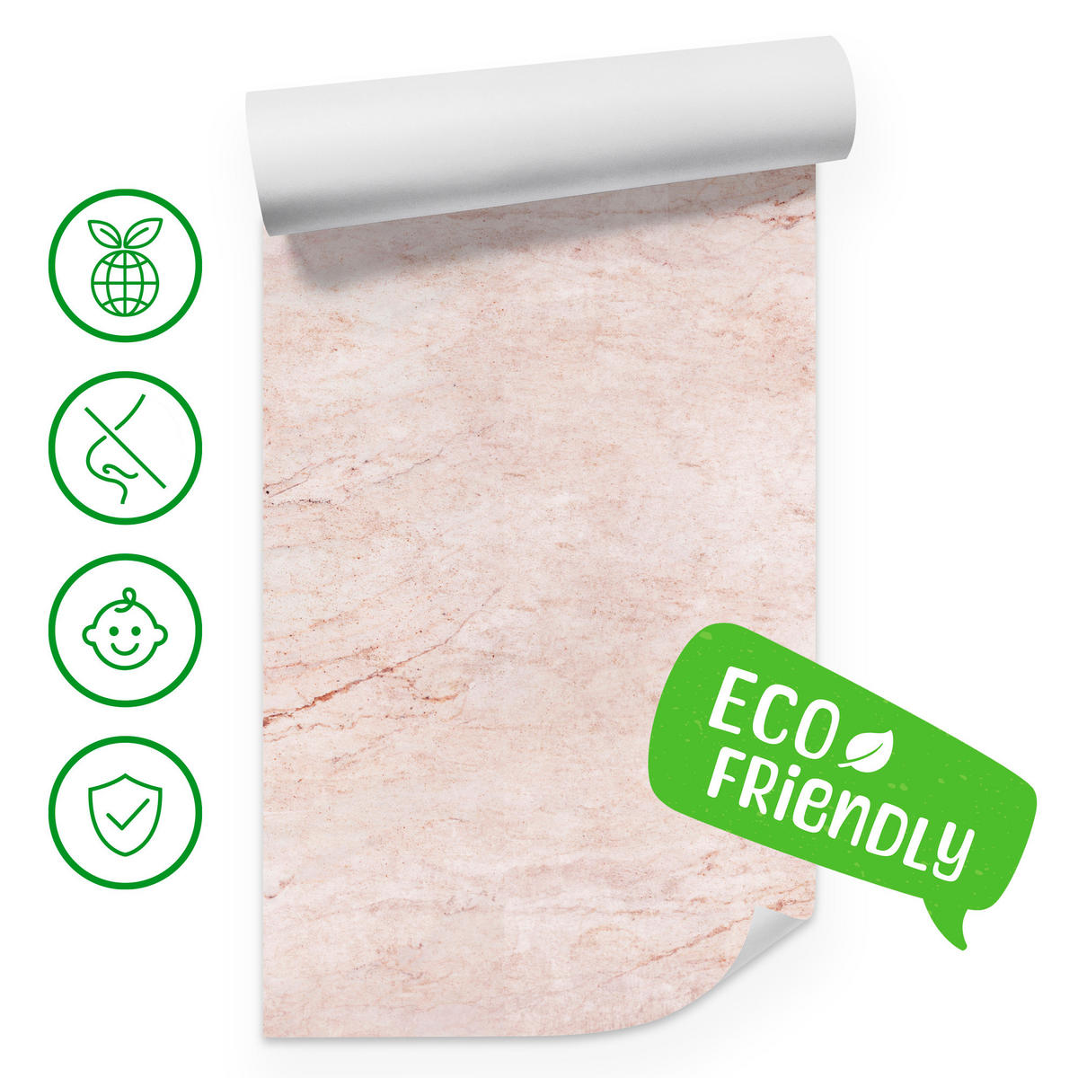 FOTOTAPETE für Wohnzimmer Beton Abstraktion 450x315 - Rosa, Papier (450/315cm) - Muralo