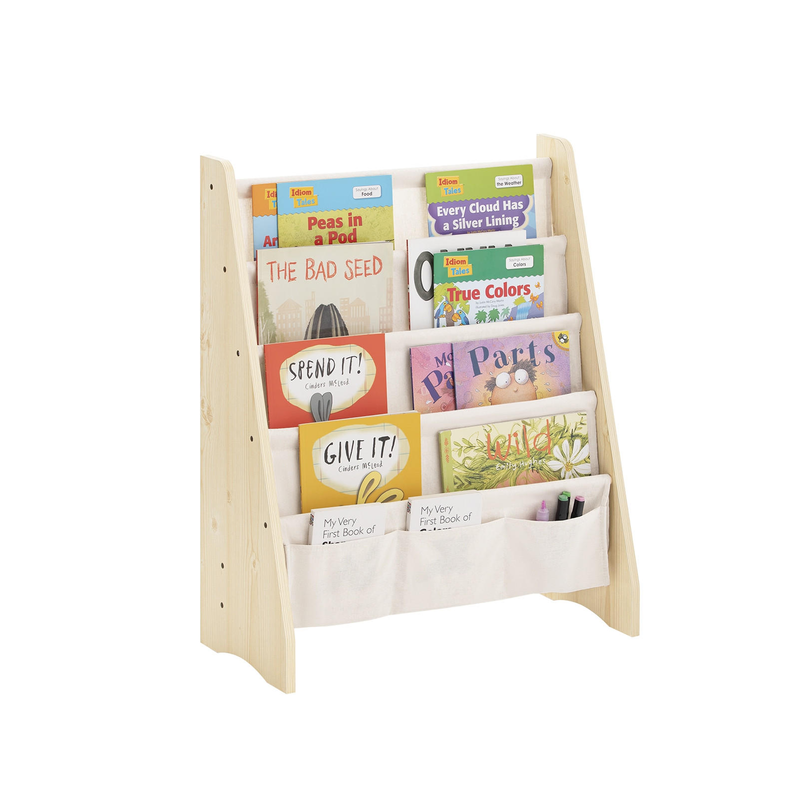 KINDERREGAL Natur - Naturfarben, Holz/Holzwerkstoff (63/76/28cm) - SoBuy