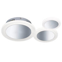 LED DECKENLEUCHTE Metall Chrom Silber - Silberfarben, Metall (39/28/7.5cm) - Wofi