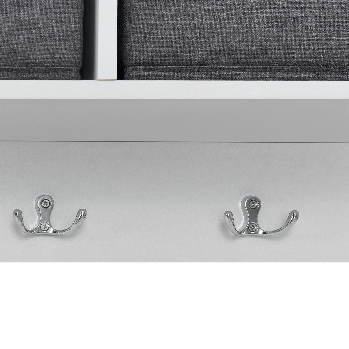 WANDGARDEROBE Horsens - Weiß, Holzwerkstoff (100/30/20cm) - [en.casa]