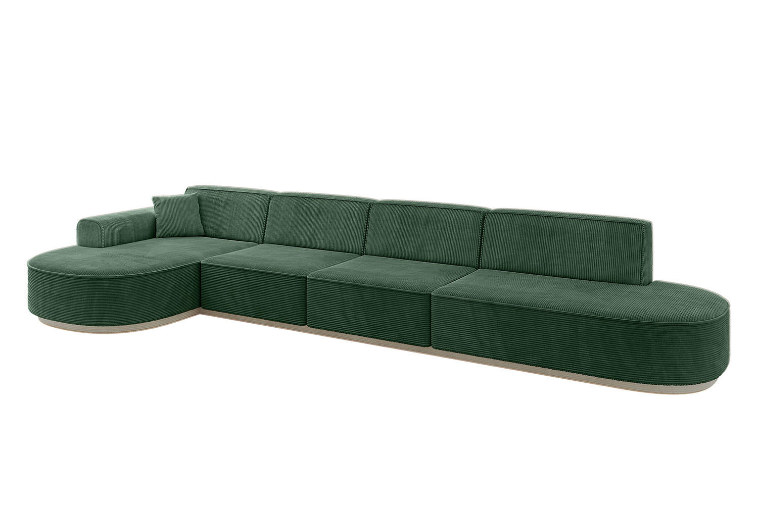 Altdecor Ecksofa Grün 413x171 cm