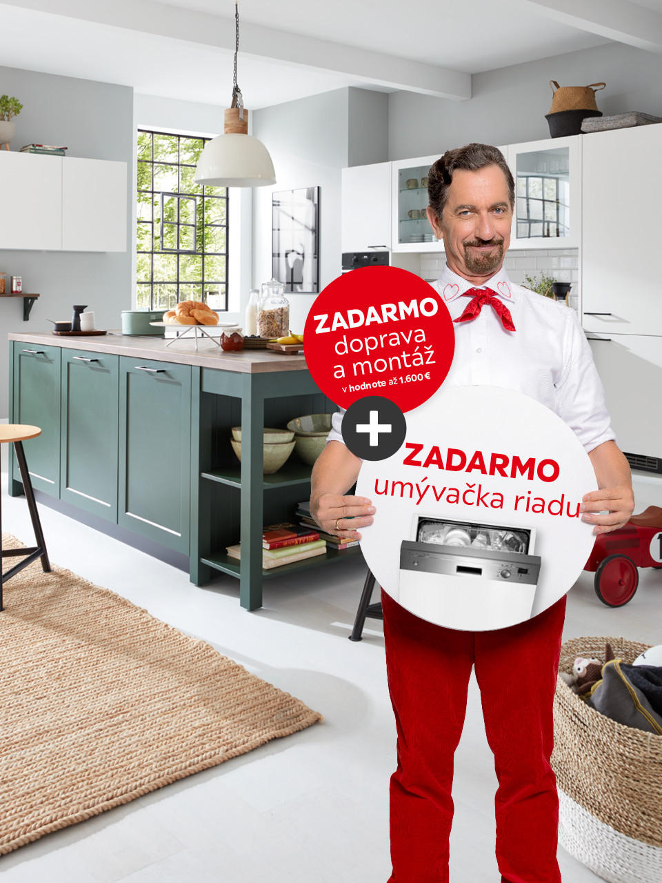 plánované kuchyne, zľava 50 % + umývačka riadu