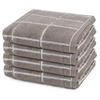 HANDTUCH Sensual Skin Karo 4er-Set - Grau, Textil (50/100cm) - Ross