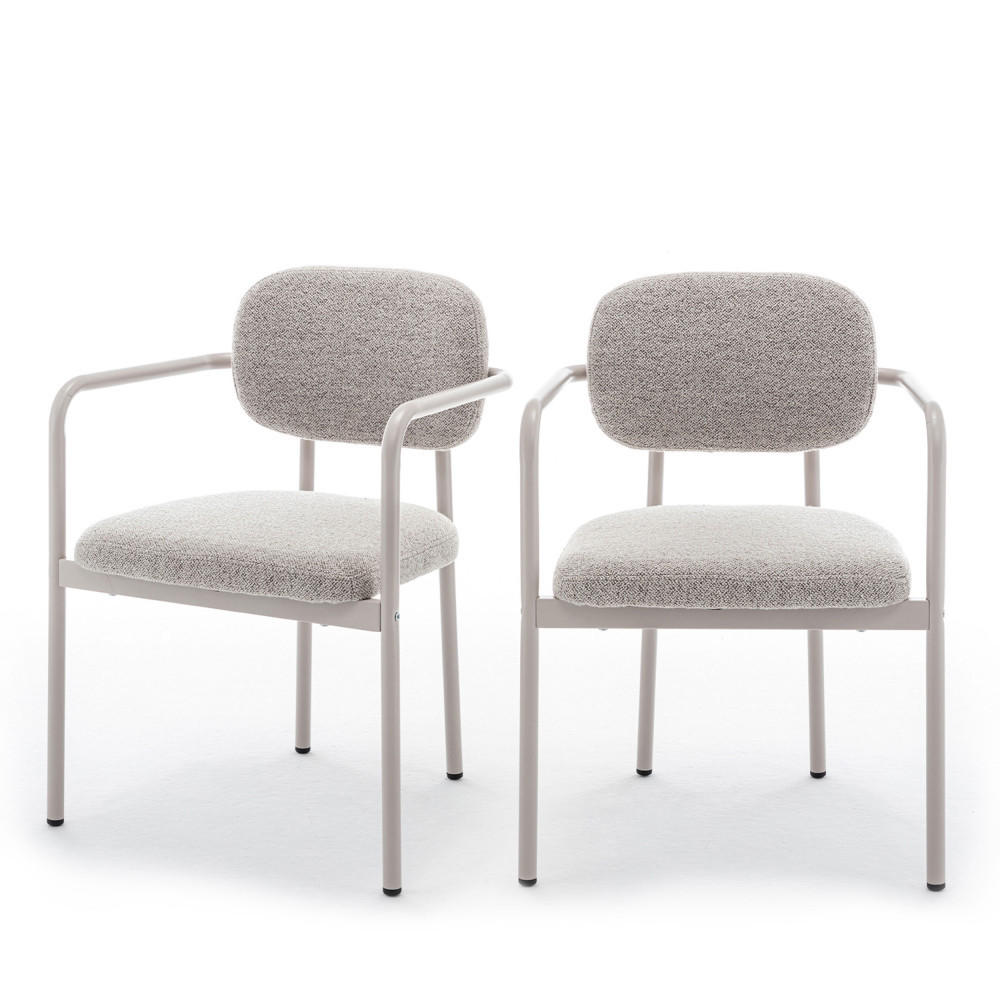 ESSZIMMERSTUHL - Beige - 2er-Set - Beige, Textil (54/80/53cm) - Drawer