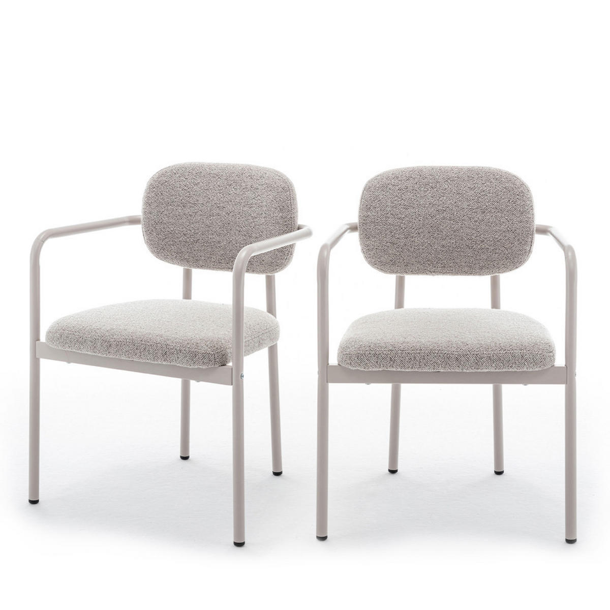 ESSZIMMERSTUHL - Beige - 2er-Set - Beige, Textil (54/80/53cm) - Drawer