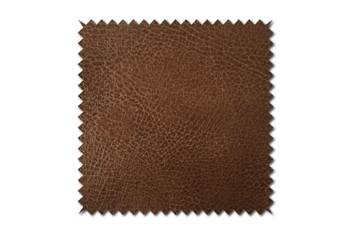 SOFA CELESTE Braun Lederfaserstoff - Dunkelbraun/Schwarz, Leder/Kunststoff (302/72/114cm) - KAWOLA