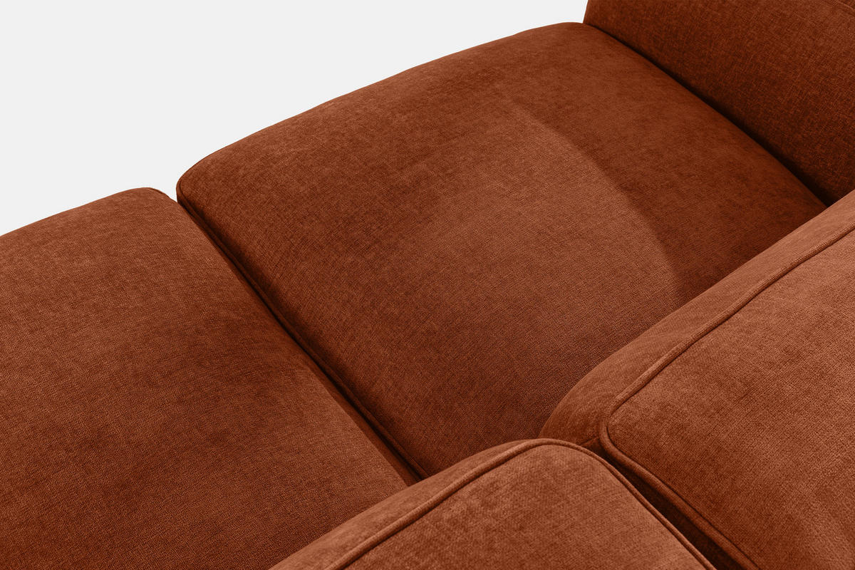 3-SITZER SOFA FUBBO, Rot - Rot, Holz/Holzwerkstoff (290/73/96cm) - KONSIMO®