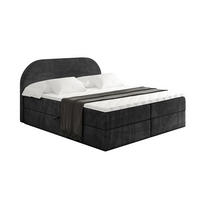 BOXBETT mit Matratze H3 und Lattenrost - NOX - 140x200 - Schwarz Casablanca - Schwarz, Holzwerkstoff/Kunststoff (140/200cm) - ALTDECOR