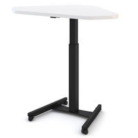 STEHPULT Höhenverstellbares Steh-Sitzpult Single Desk Signalweiß Schwarz /72-116cm - Multicolor, Holz/Metall (67.5/108/72cm) - ASSMANN