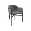 POLSTERSTUHL Delivio - Dunkelgrau/Schwarz, Textil/Metall (56/79/55cm) - MIRJAN24