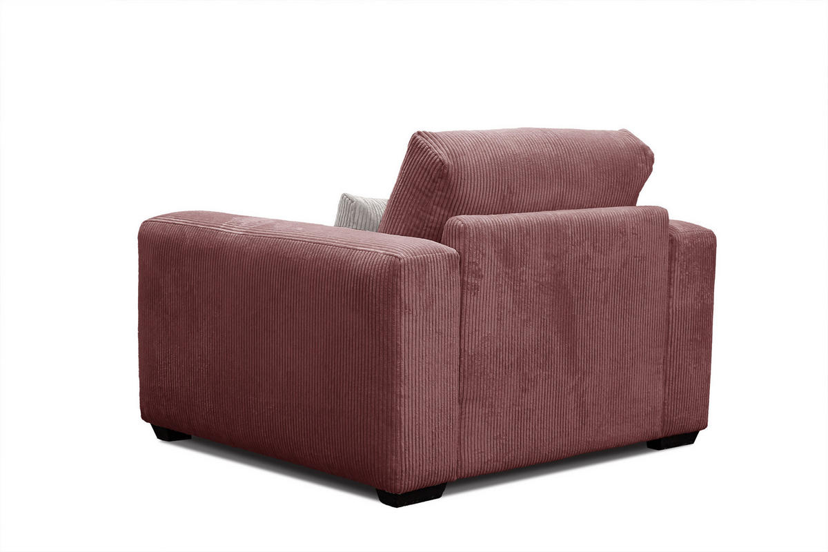 SESSEL OLI in Cordstoff altrosa - Altrosa, Holz/Textil (130/91/108cm) - Courtois Laville