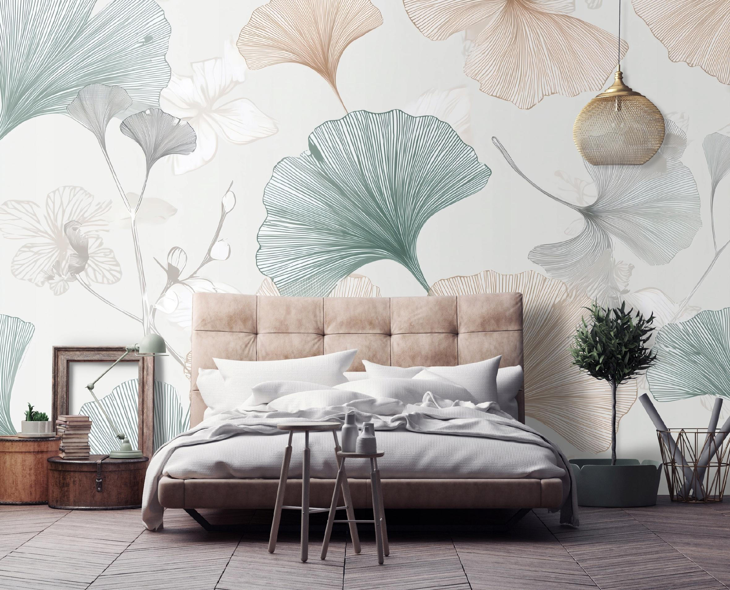 FOTOTAPETE Blume Abstrakt Beige 400x280 cm - Multicolor, Papier (400/280cm) - Wallarena