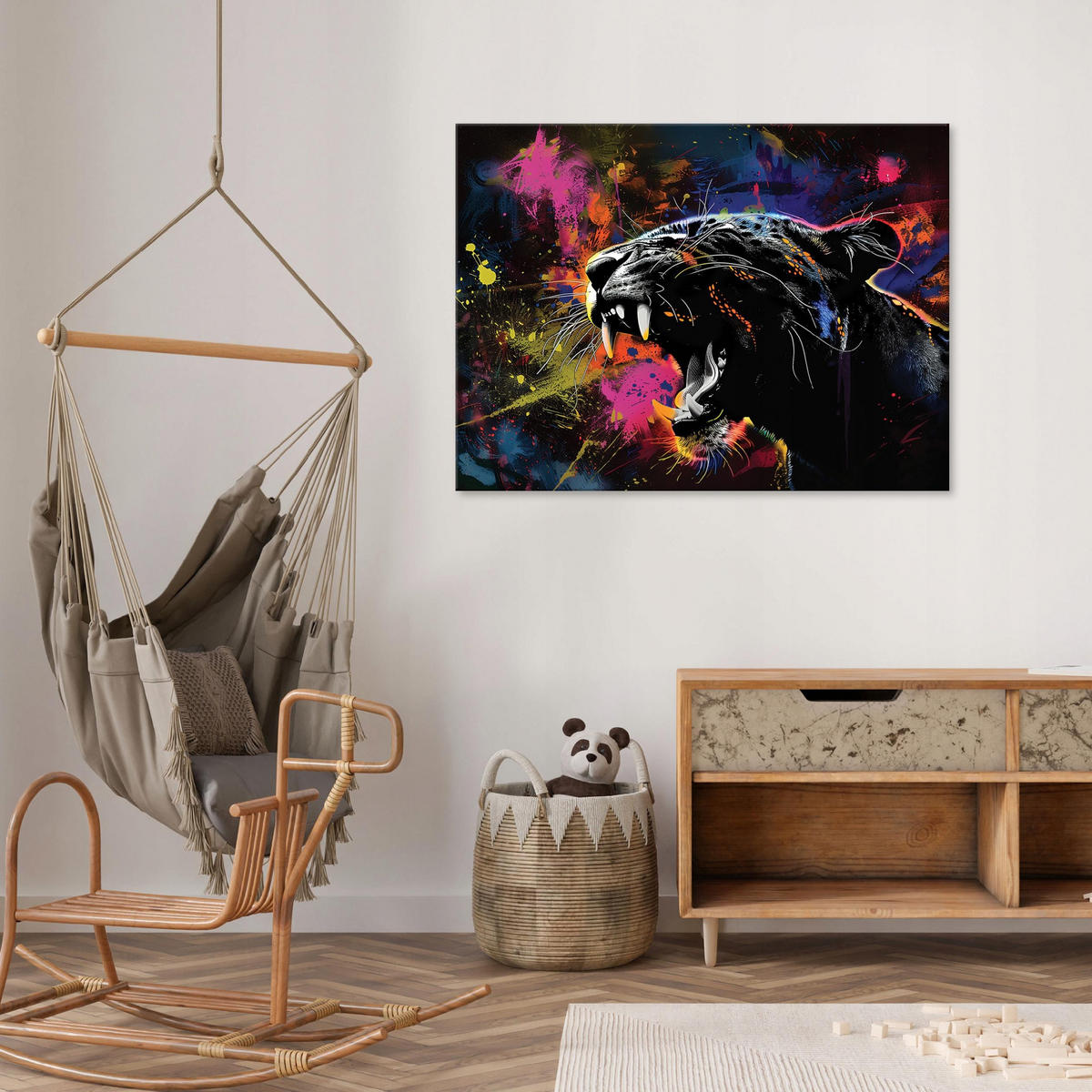 LEINWAND BILDER Abstrakt 100x70 - Multicolor, Holzwerkstoff (100/70cm) - Wallarena