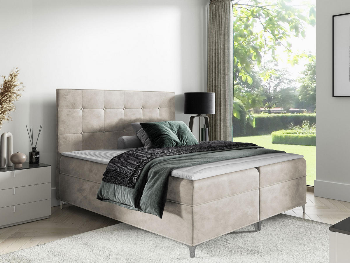 BOXBETT Snake - Naturfarben, Holz (200/200cm) - MIRJAN24