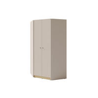 KINDERECKSCHRANK ALBI 02 zweitürig 95/95/195 in Sandbeige / Geölte Eiche - Eichefarben/Beige, Holzwerkstoff (95/195/95cm) - Deine Möbel 24