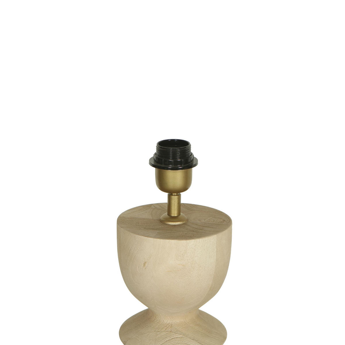 TISCHLAMPE Elaine Beige 14/14/50cm - Beige, Holz (14/14/50cm) - PTMD Collection