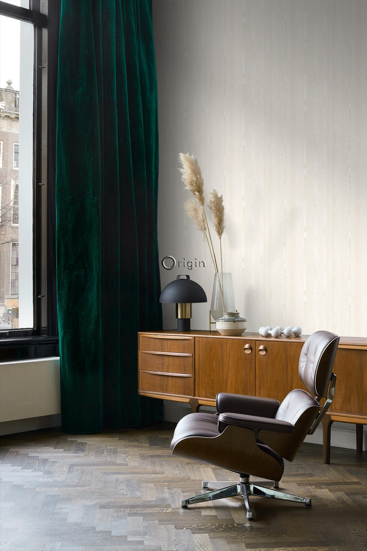 TAPETE Holzoptik 53 cm x 10.05 m - Beige, Papier (53/1000cm) - Origin Wallcoverings