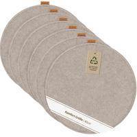 SITZKISSEN mit Antirutschnoppen 6er-Set - Beige, Textil (40/40/2cm) - Miqio Design