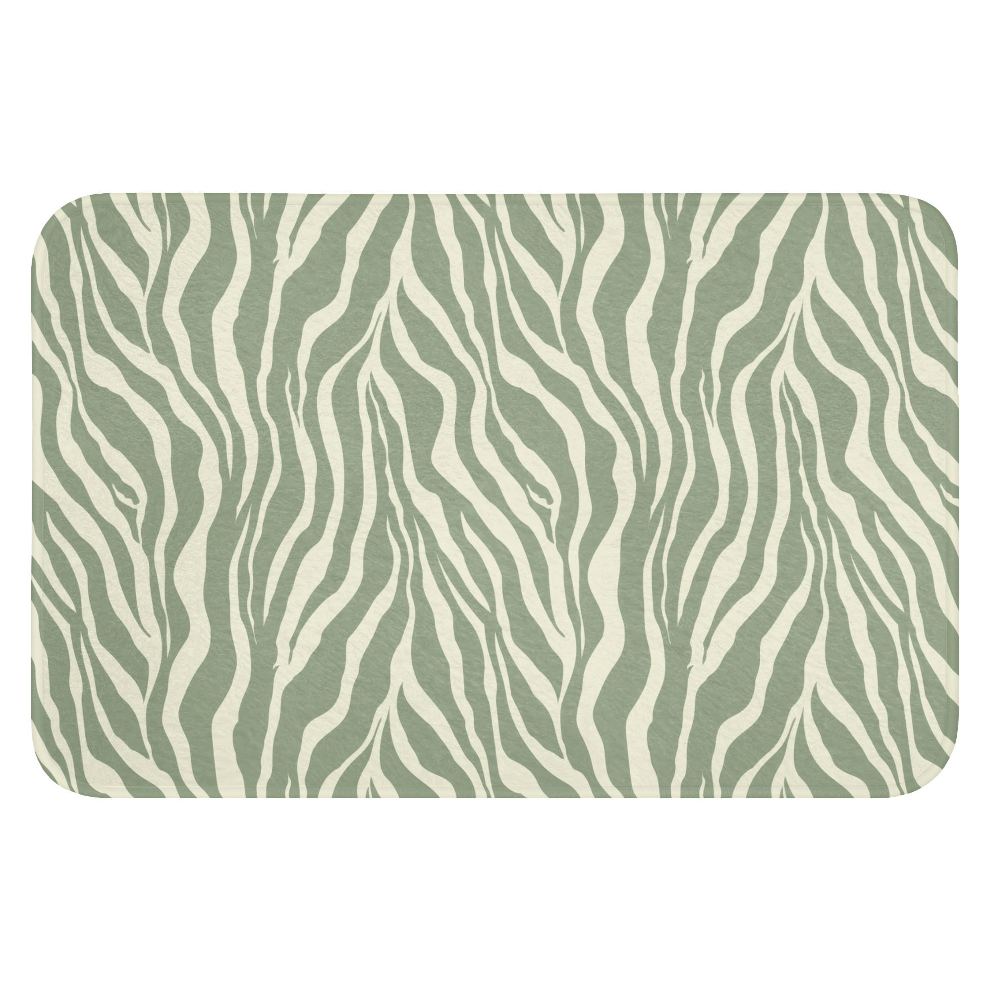 OnlyWow WC PŘEDLOŽKA Zebra - Motiv - zelená 60x40 cm
