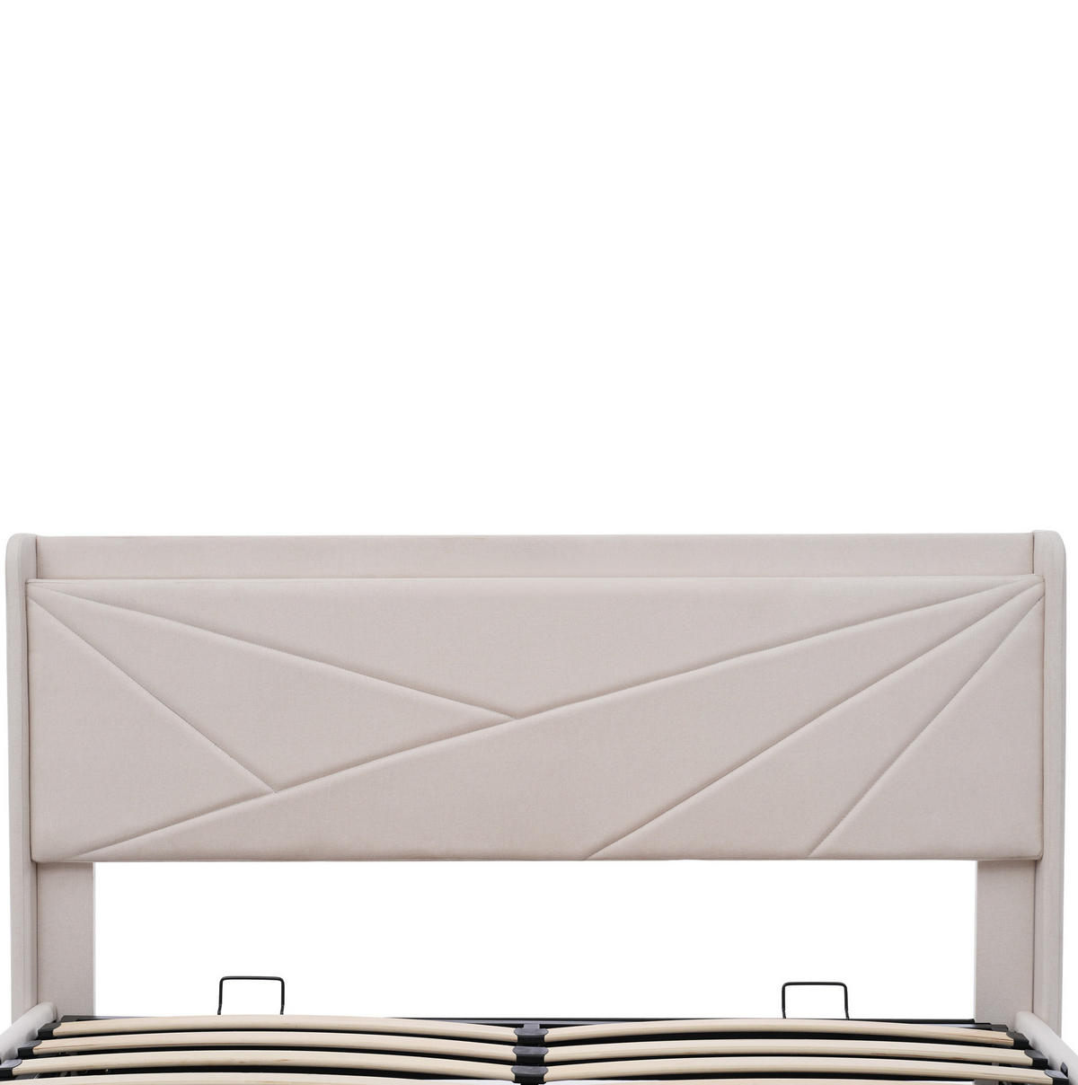 POLSTERBETT mit Bettkasten und USB/Typ-C 140x200 cm Beige inkl. Lattenrost - Beige, Metall (140/200cm) - Meubliv