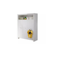 KLEIDERSCHRANK weiß - Weiß, Holzwerkstoff (130/186/54cm) - ebuy24
