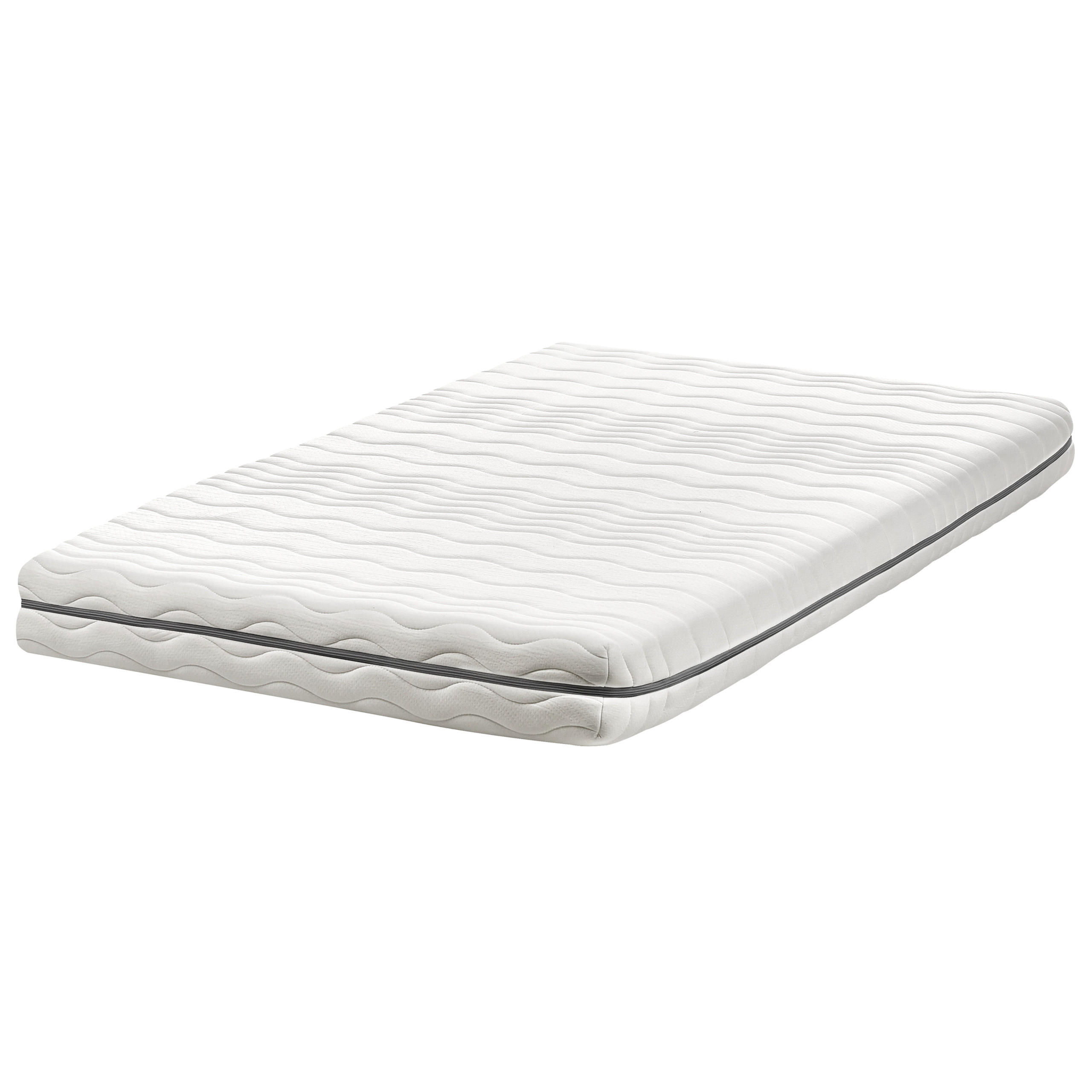 MEMORY-SCHAUMMATRATZE H2/3 Mittel 120/200 cm Serenity - Weiß, Textil (120/200cm) - Beliani
