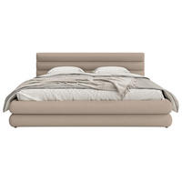 POLSTERBETT Alegre Beige Chenille 140x200 cm - Beige/Schwarz, Holz/Textil (140/200cm) - Selsey