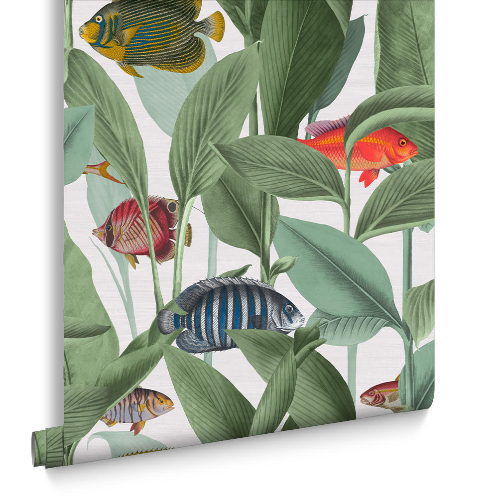 VLIESTAPETE - Aquarium Lush - Grün, Papier/Kunststoff (52/1005cm) - Graham & Brown