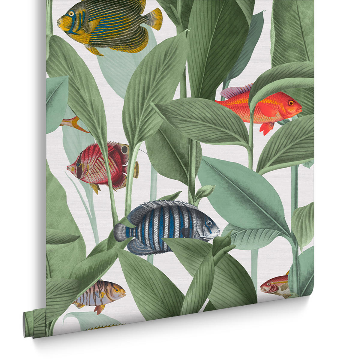 VLIESTAPETE - Aquarium Lush - Grün, Papier/Kunststoff (52/1005cm) - Graham & Brown