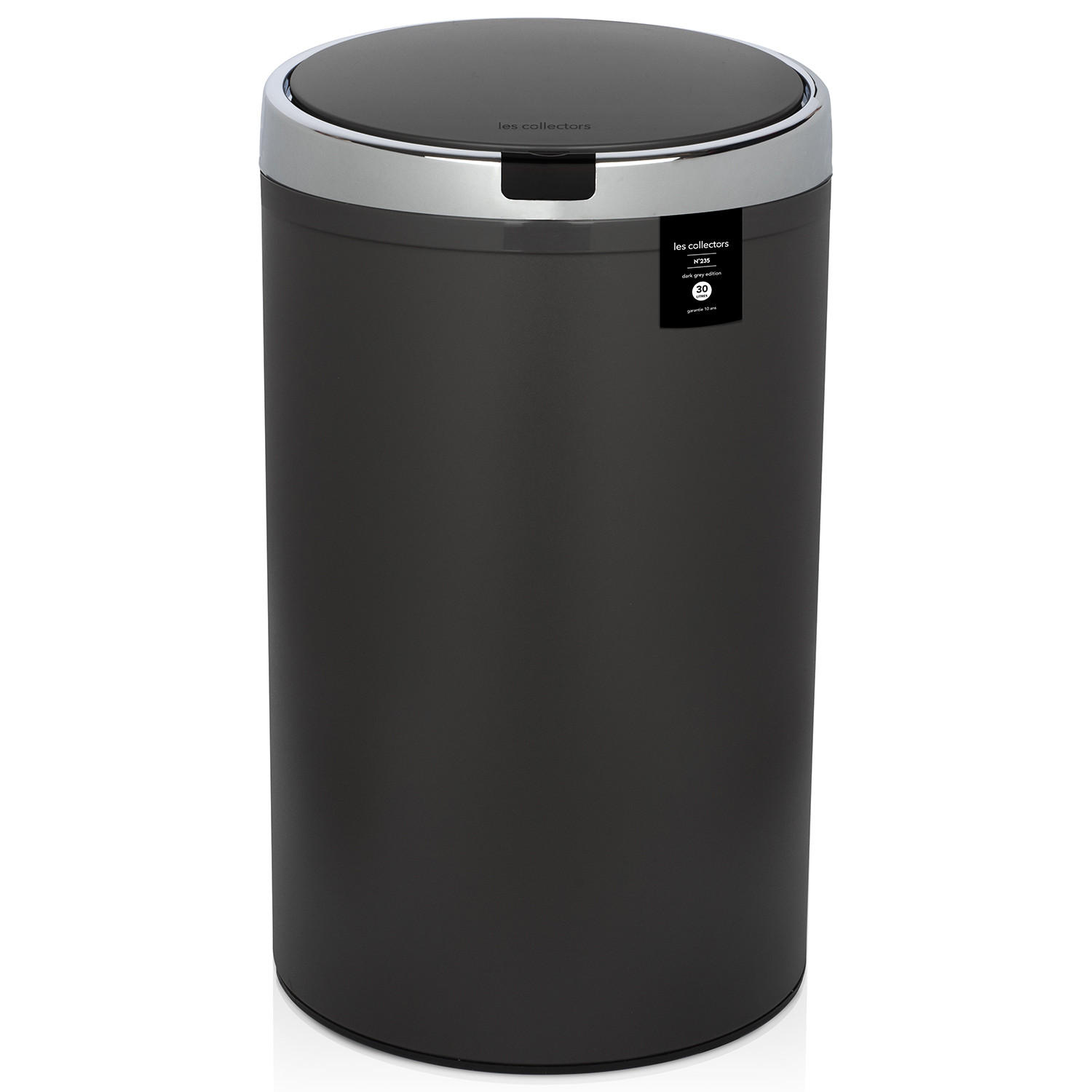 ABFALLEIMER SENSOR Automatisch 42L - dunkelgraue Ausführung N°347 - Grau, Metall (31.5/71/30.5cm) - Les Collectors