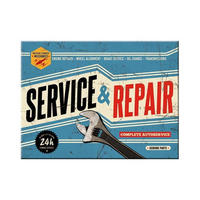MAGNET 6/8 cm Best Garage Service & Repair - Multicolor, Metall (8/6/0.1cm) - Nostalgic-Art