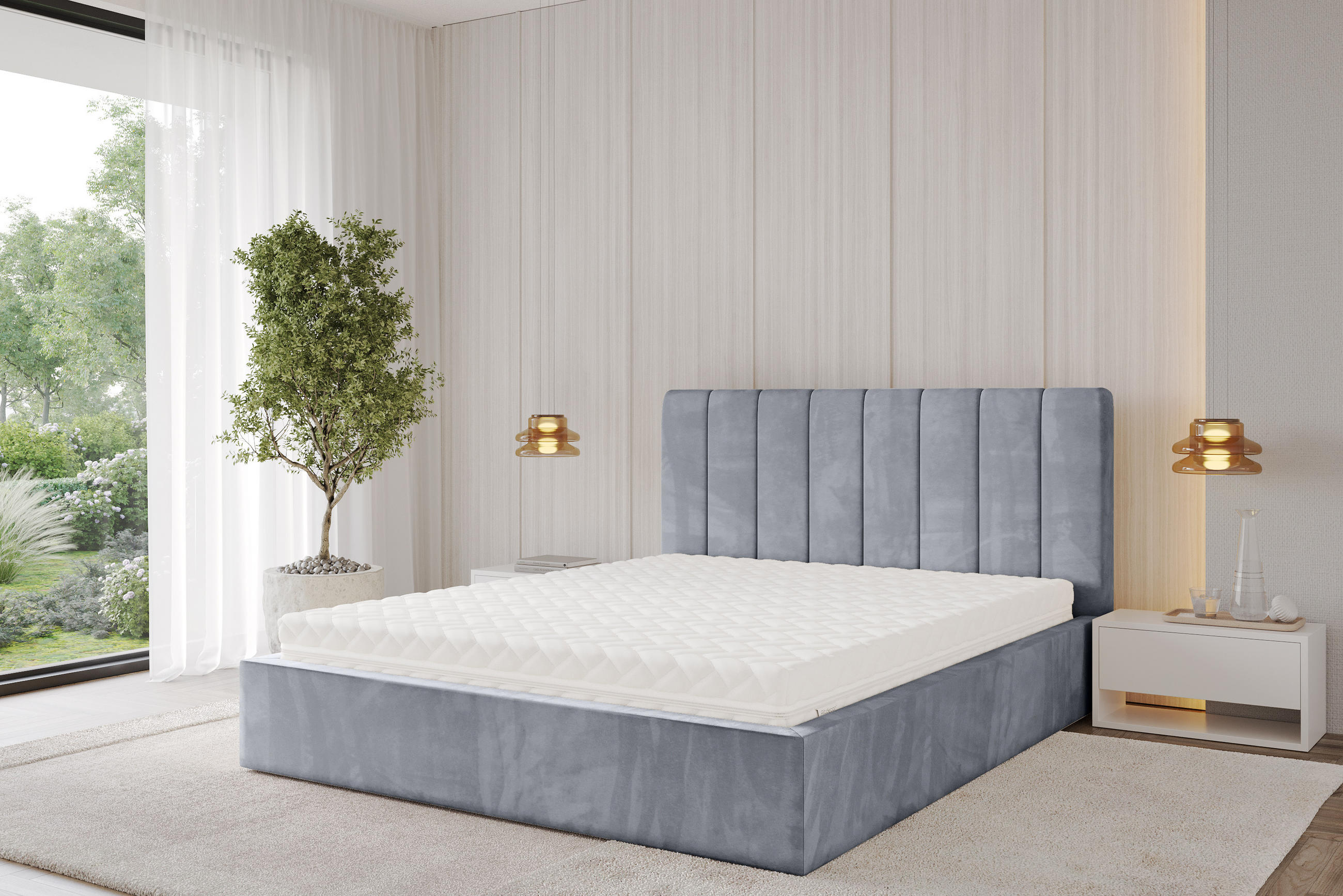 MATRATZE 180x200 Härtegrad H3 & H4 - 19 cm Taschenfederkernmatratze Bett Matratzen LOTULA - Weiß, Kunststoff - ALTDECOR