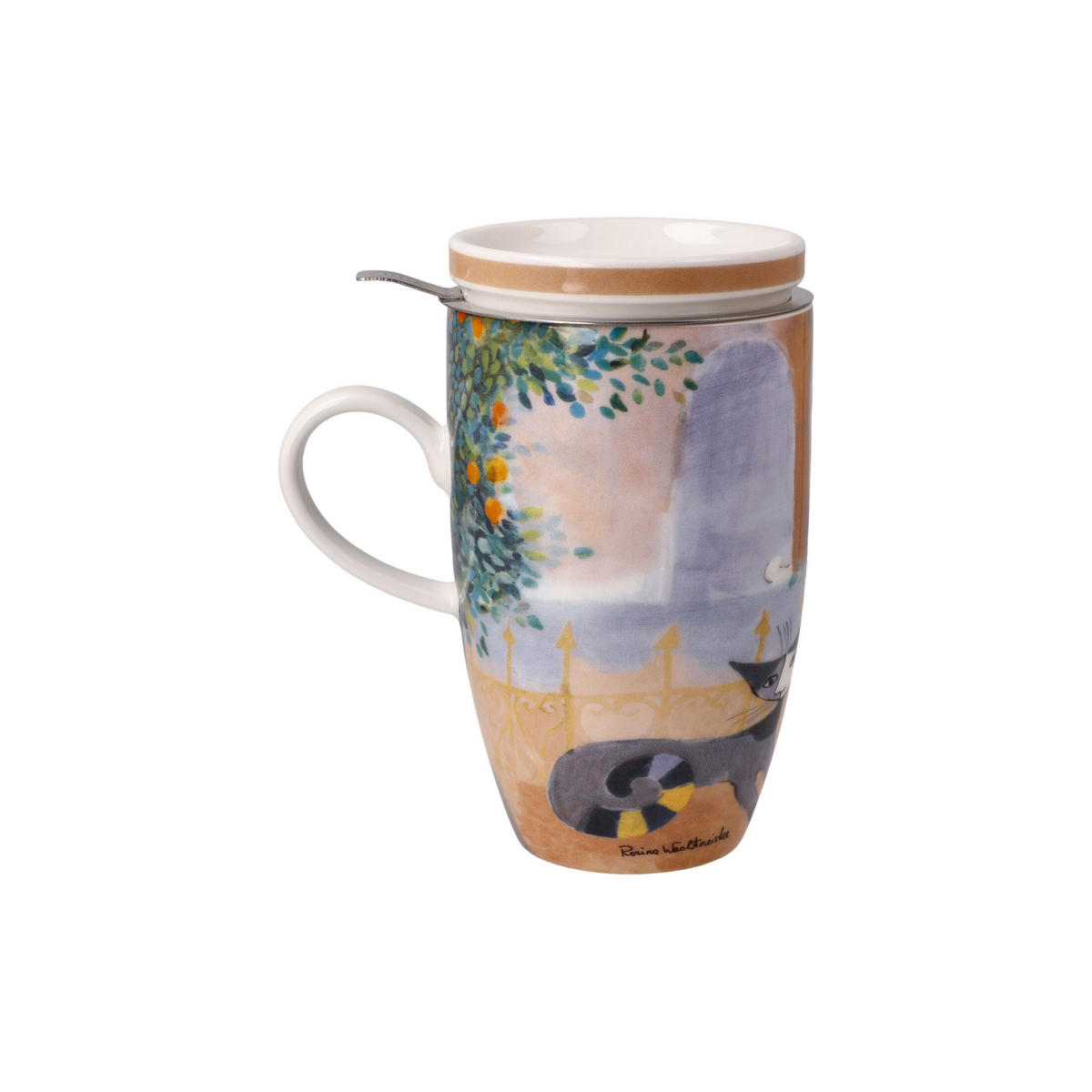 TEETASSE Rosina Wachtmeister - Tempi felici, Fine Bone China, Bunt, 0.45 L - Multicolor, Keramik (0.45L) - Goebel