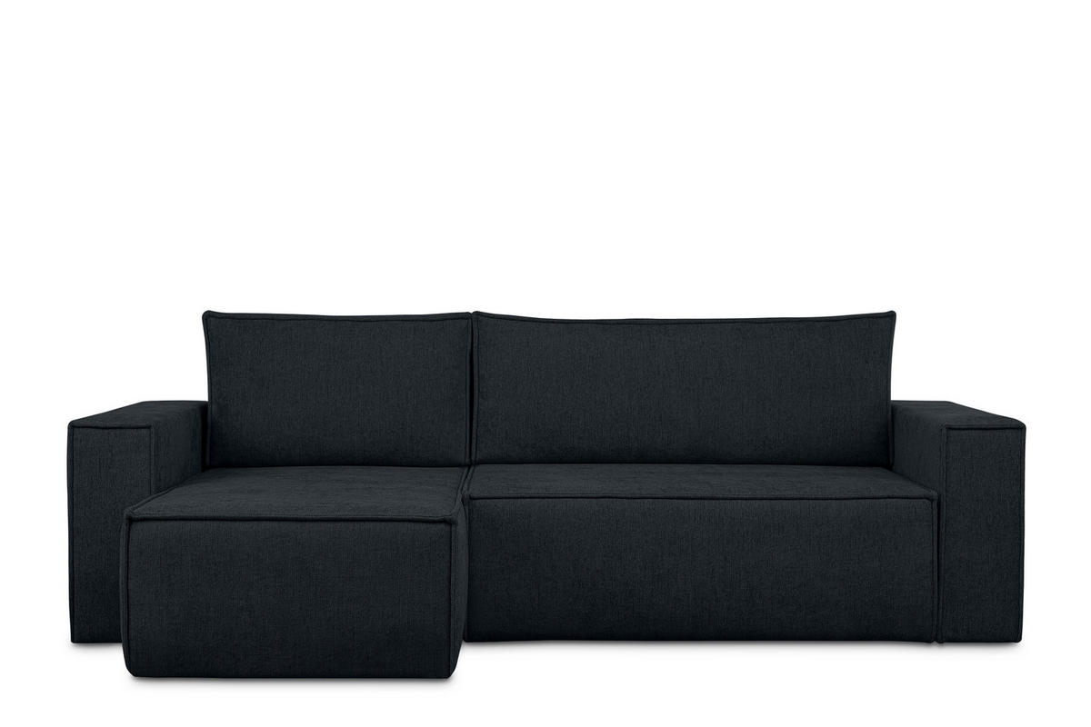 ECKSOFA-LINKS/RECHTS NAPI II mit Schlaffunktion, dunkelblau - Dunkelblau, Textil (262/148cm) - KONSIMO®