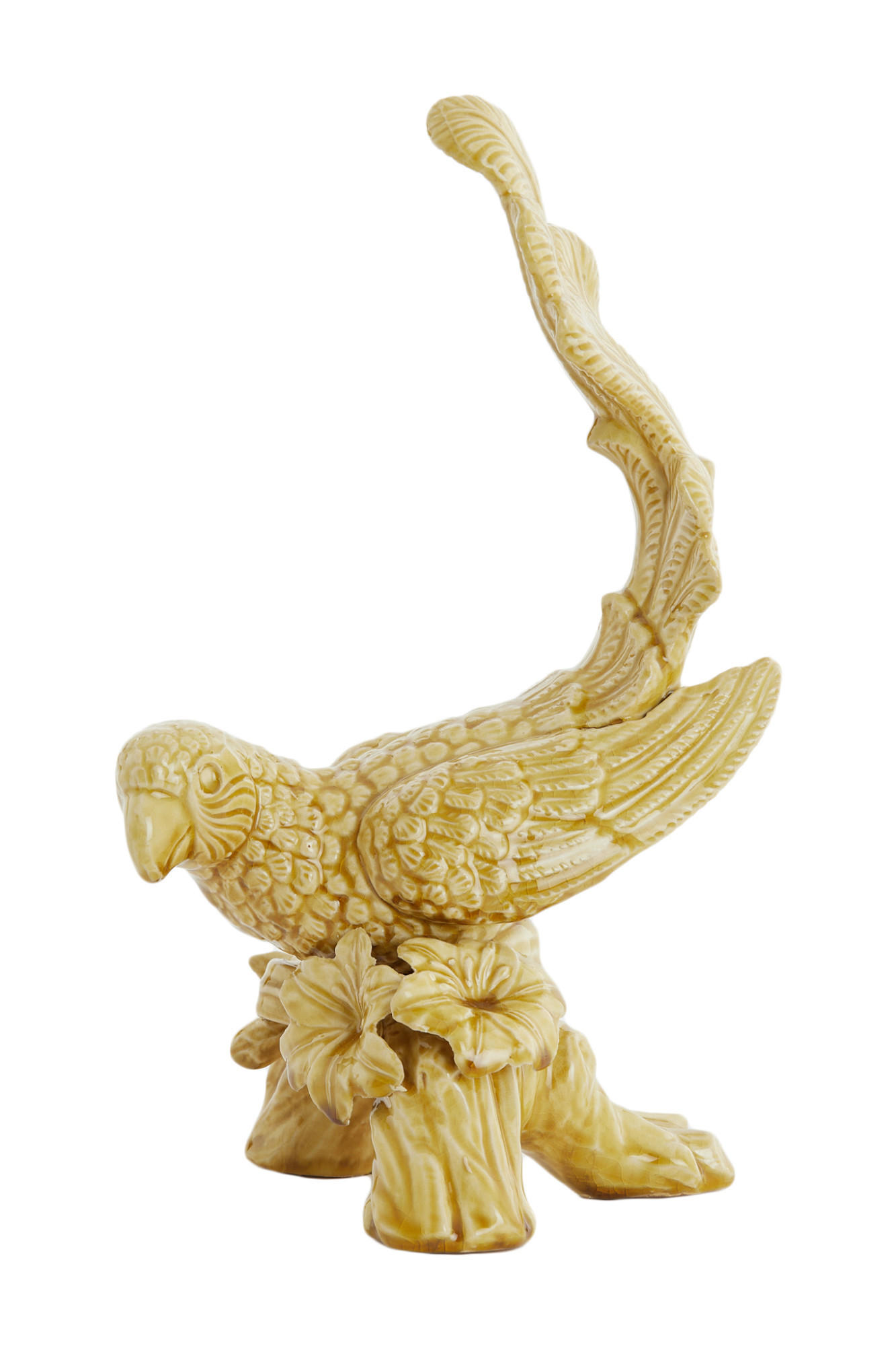 ORNAMENT Vogel Gelb 21,5/17/35 cm - Gelb, Keramik (17/35/21.5cm) - Light & Living