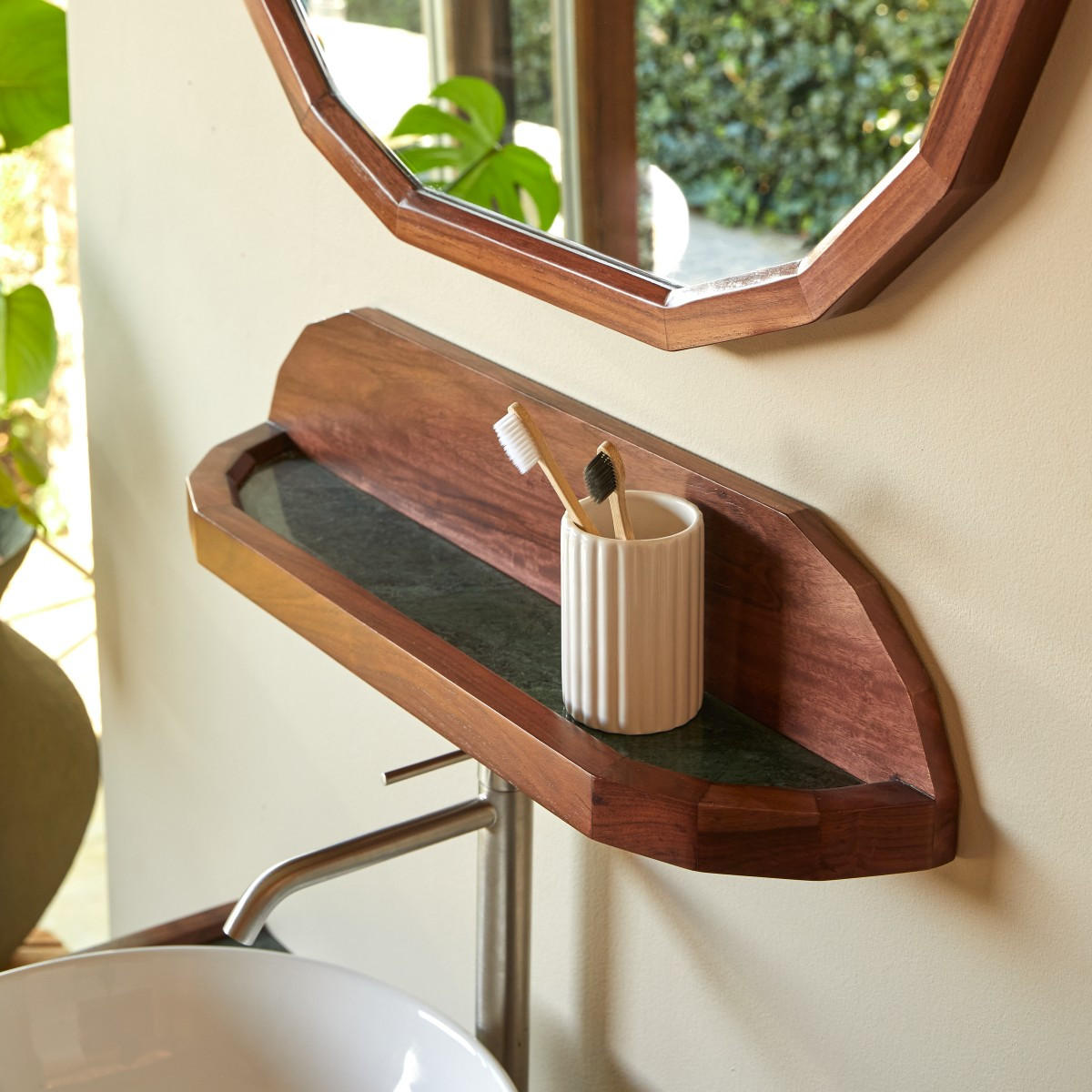 BADREGAL Jade Braun aus Palisander - Braun, Holz (62/14/13cm) - Tikamoon