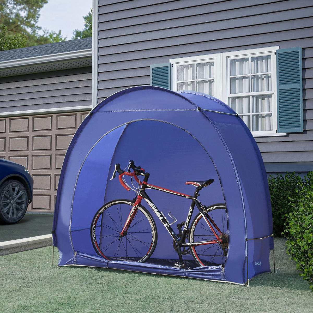 FAHRRADZELT Bergendal - Blau, Textil (198/160/84cm) - pro.tec
