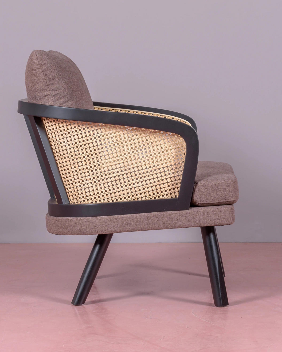 SESSEL Baumwolle Schwarz - Schwarz, Naturmaterialien (75/86/78cm) - Nest Dream