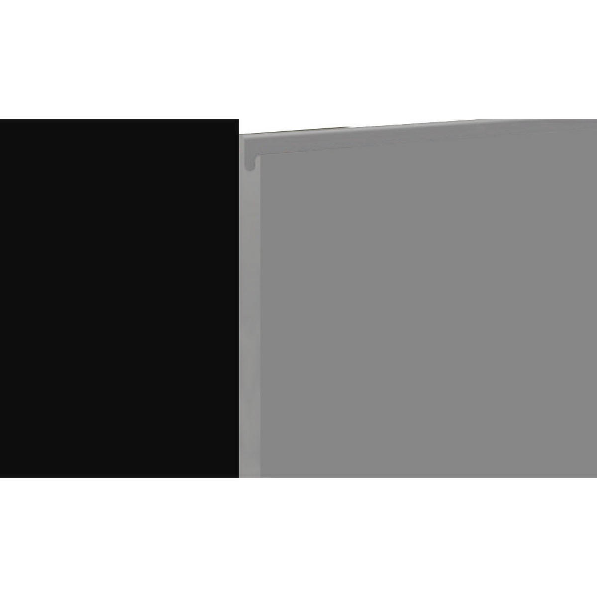 MIKROWELLENUMBAUSCHRANK Avellino W2MK/60 dust grey Acryl matt / Schwarz 60 / 32,5 / 72cm - Schwarz/Grau, Holz/Holzwerkstoff (60/72/32.5cm) - Feldmann-Wohnen