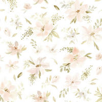 VLIESTAPETE Appoline, Blumen in Aquarell 50 cm x 10 m, Rose - Pink, Papier (50/1000cm) - Lilipinso